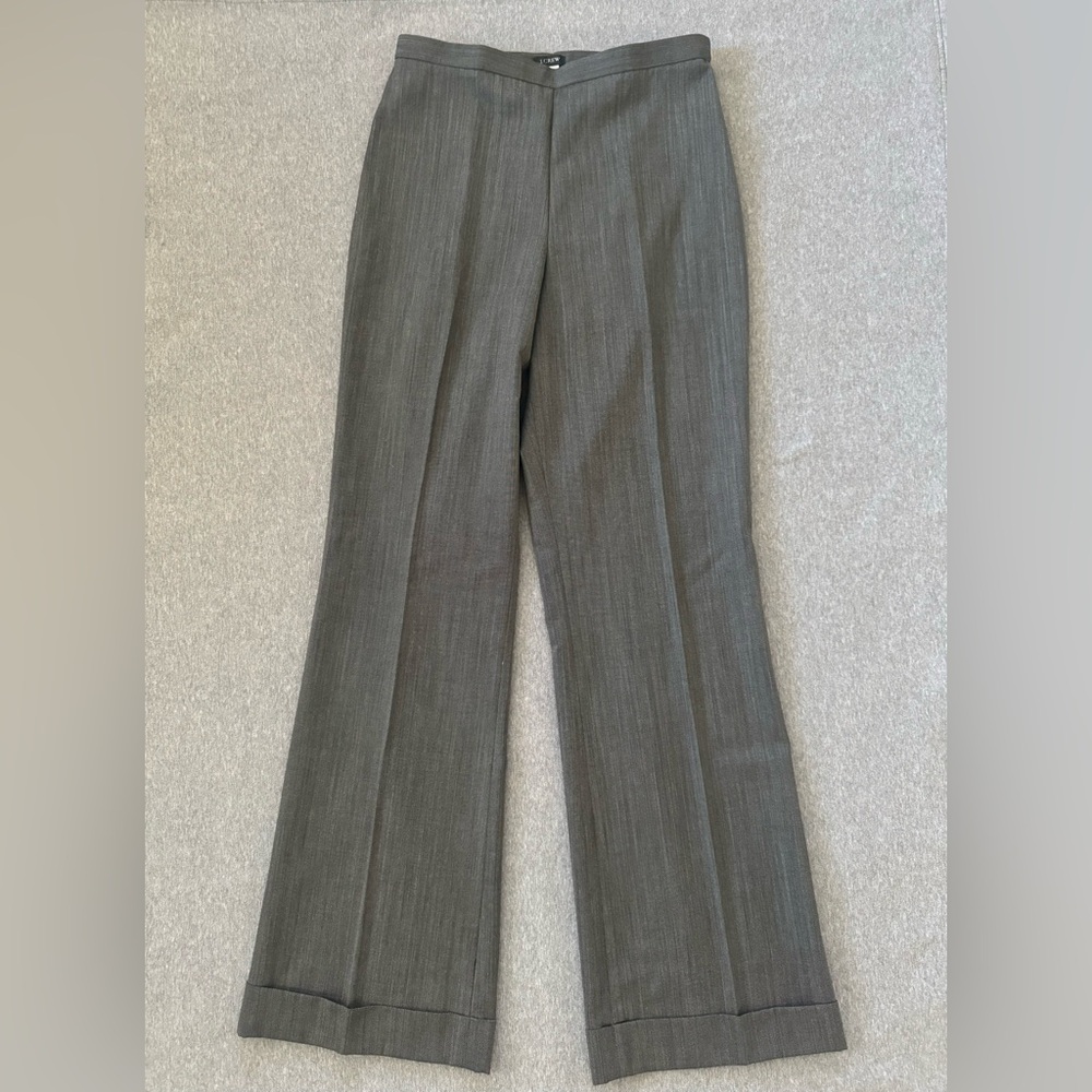 J. Crew wool blend cuffed wide leg women’s sz 10 trouser pants